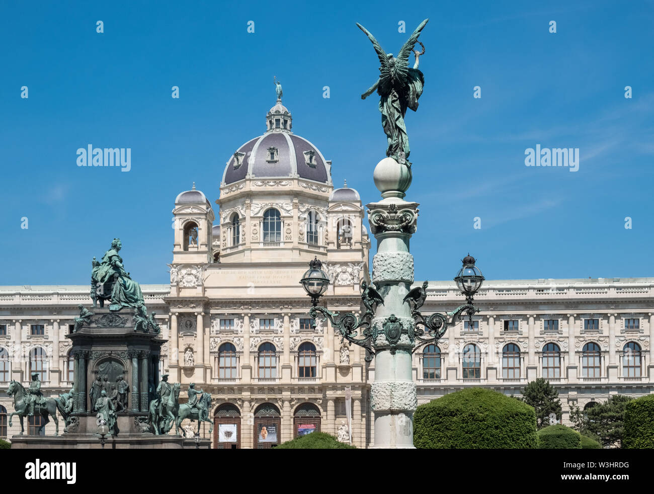 Empress Maria Theresia monument near the Natural History Museum, Maria-Theresien-Platz, Vienna, Austria Stock Photo