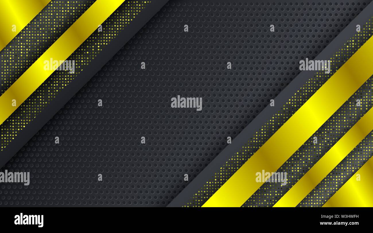 Gold Glitter Techno Corporate Business Background Design Template
