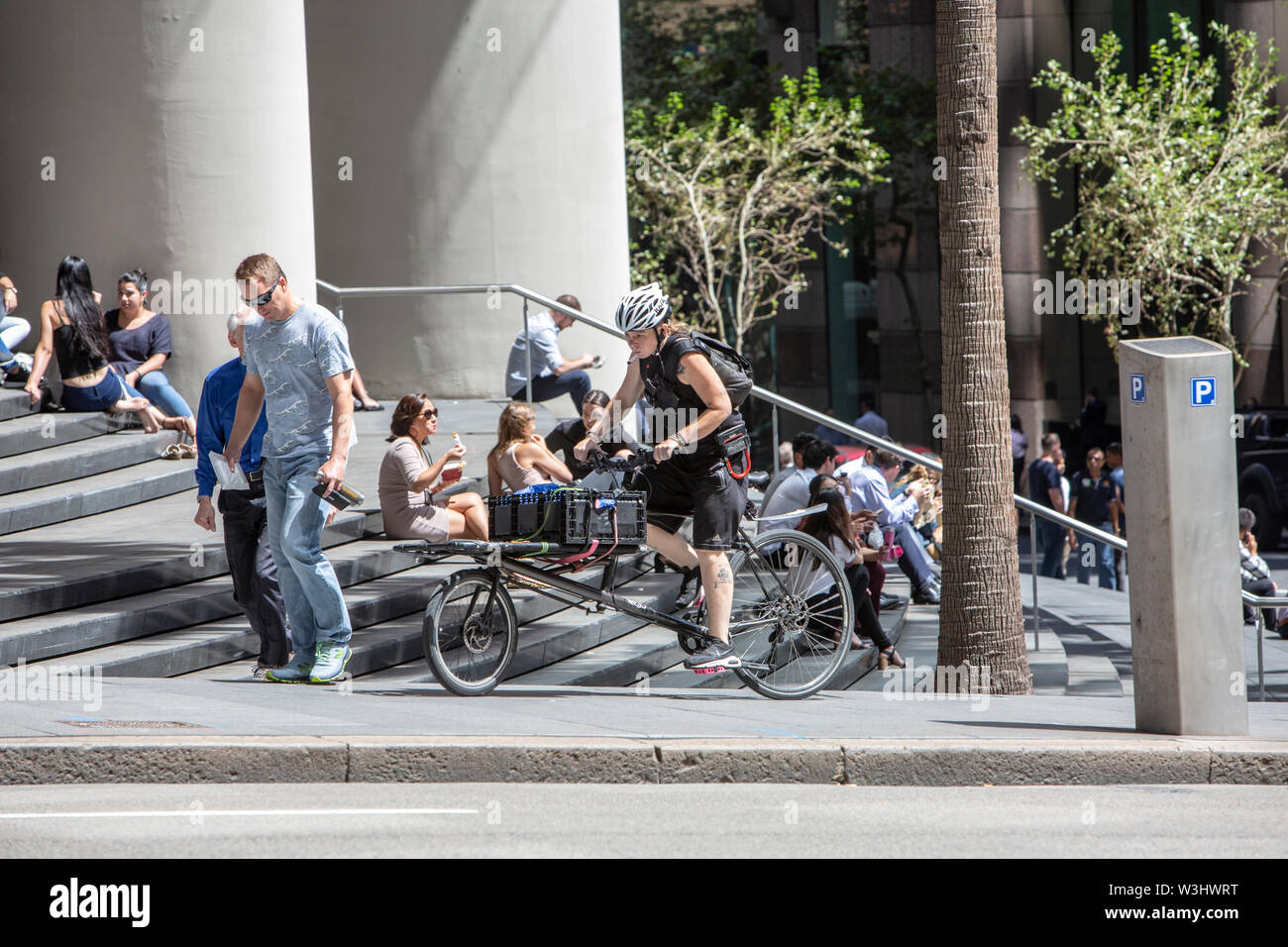 Girls in For bicycles in Sydney