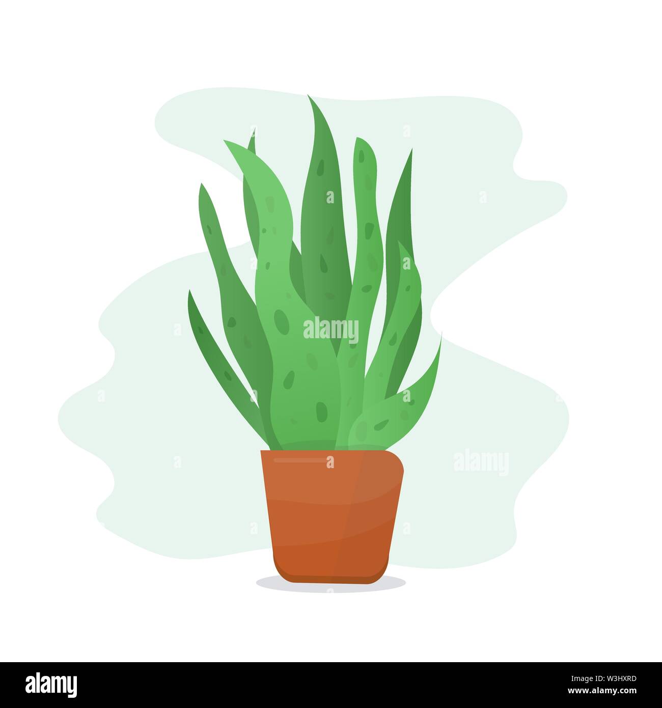 Plant in flowerpot Stock Vector