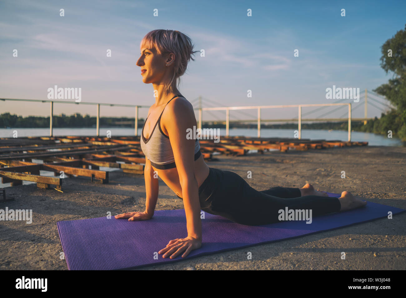 Bhujangasana hi-res stock photography and images - Alamy