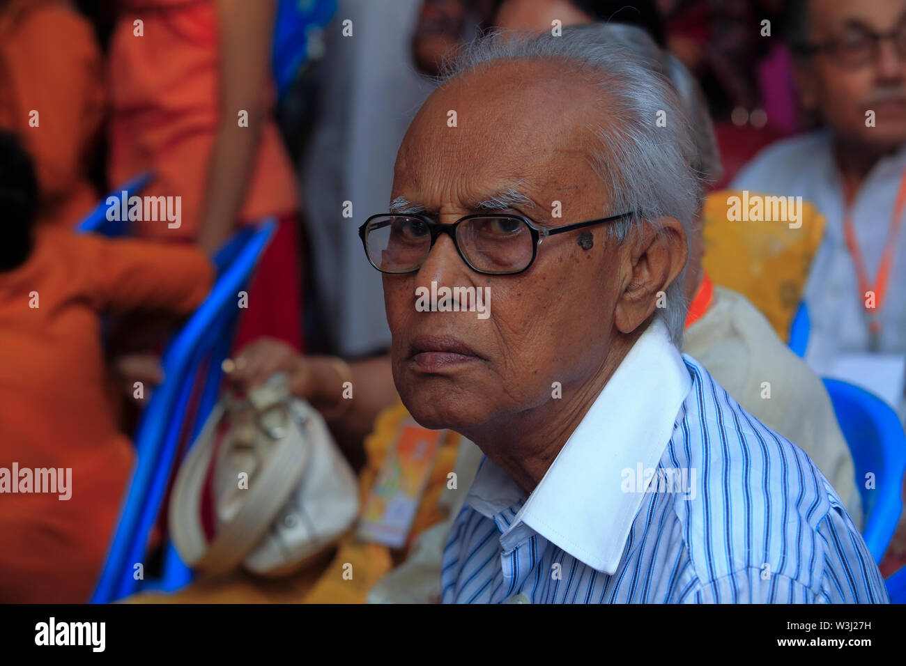 Ahmed Rafiq (born 12 September 1929) is a Bangladeshi language movement activist, writer, and researcher on Rabindranath Tagore and his literature. He Stock Photo