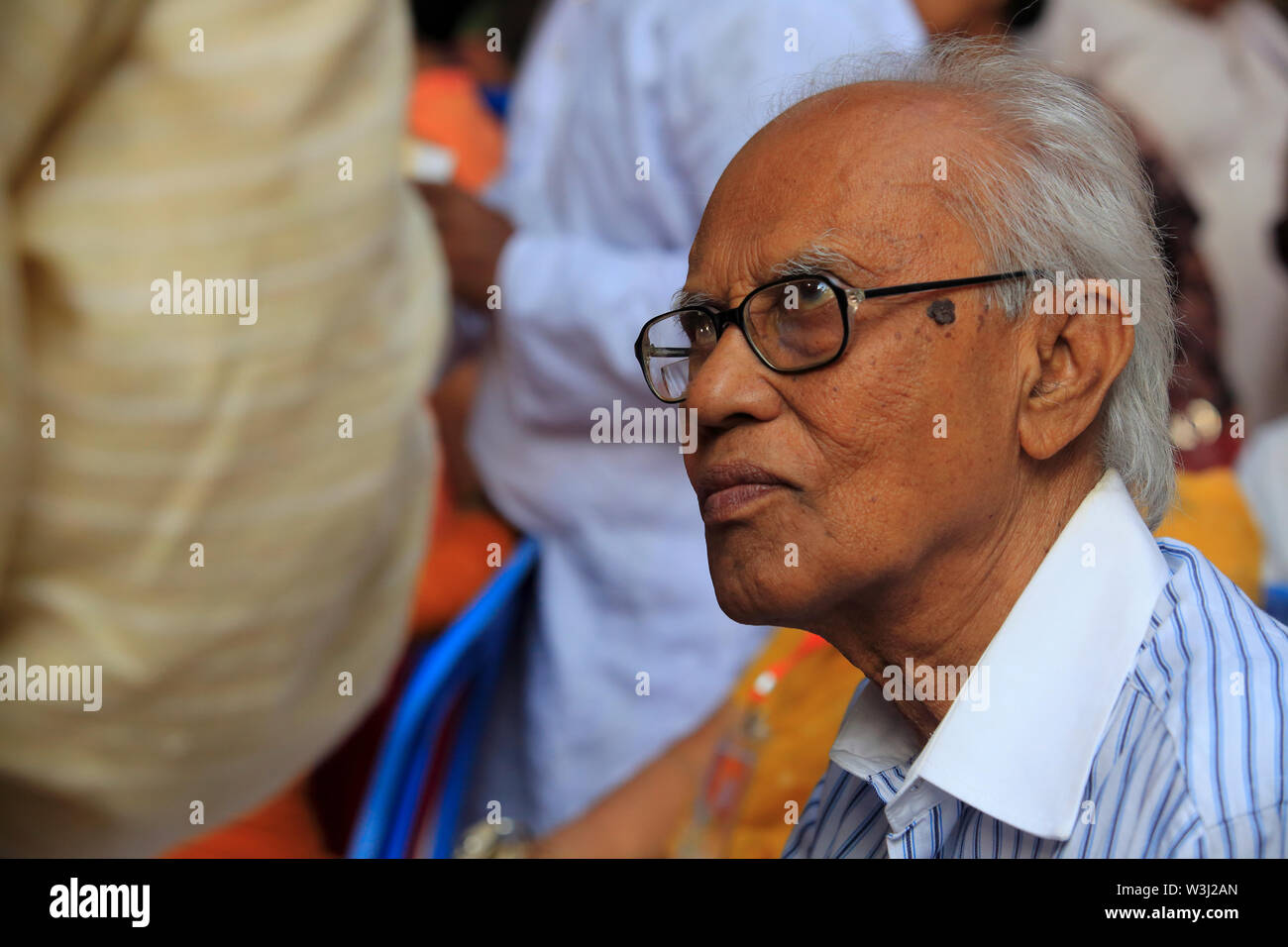 Ahmed Rafiq (born 12 September 1929) is a Bangladeshi language movement activist, writer, and researcher on Rabindranath Tagore and his literature. He Stock Photo