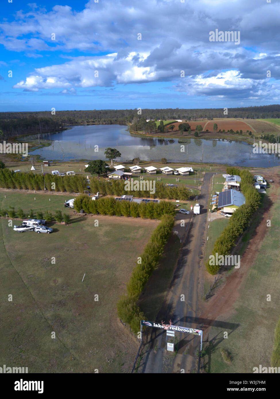 Caravan park in the rural setting around Childers Queensland Australia