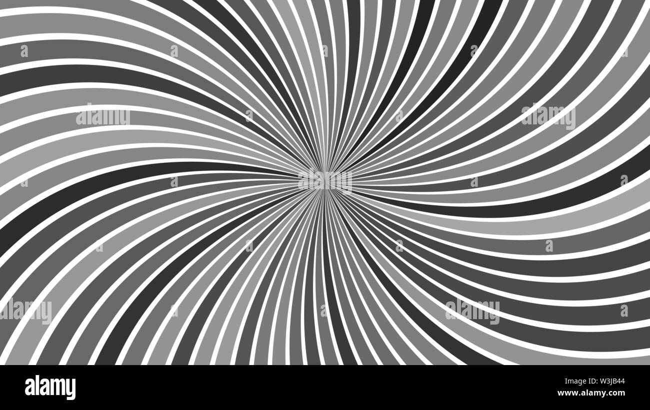Grey hypnotic abstract striped spiral background design - vector ...