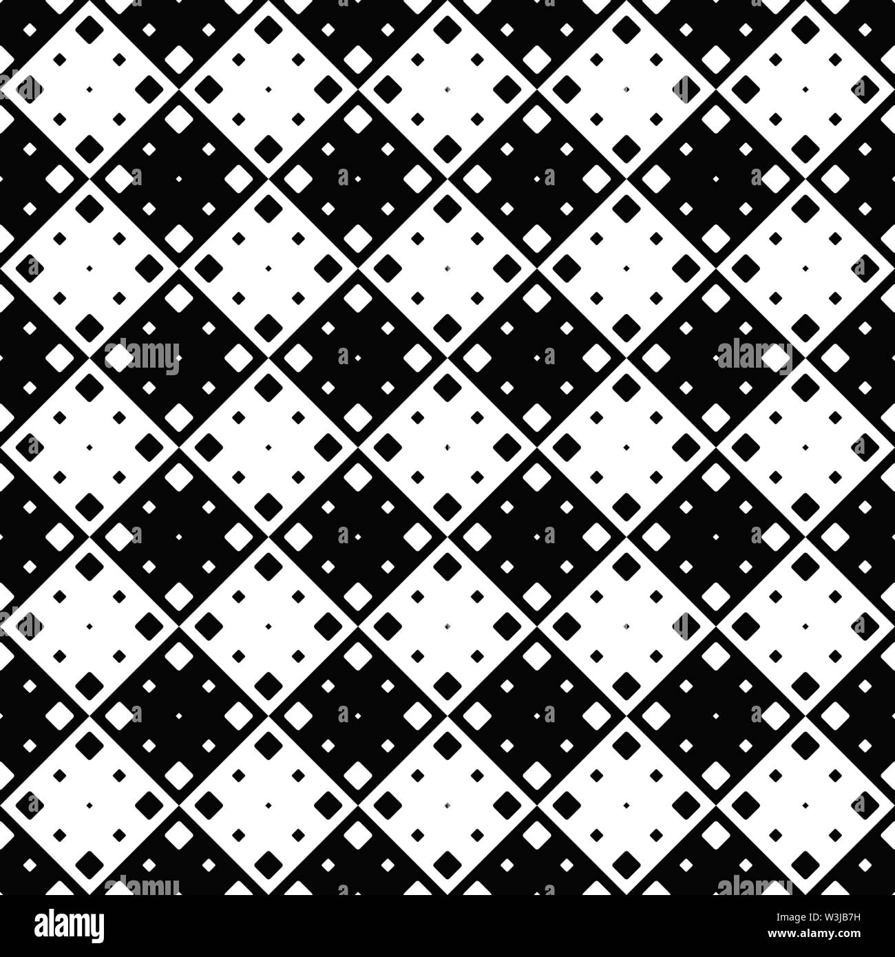 Black and white seamless square pattern background - abstract vector ...