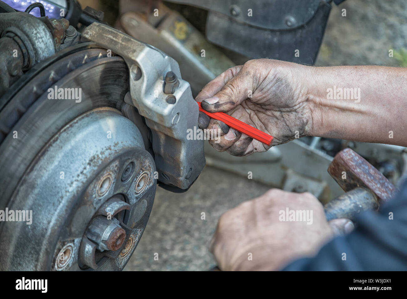 Car hand brake hires stock photography and images Alamy