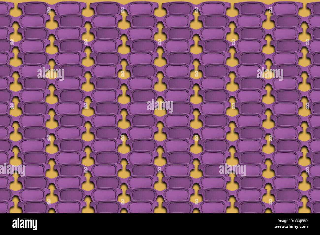 Creative pattern purple Glasses background. Summer concept. Stock Photo