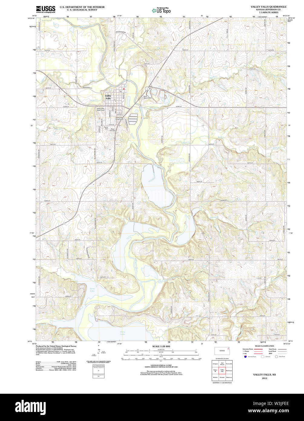 Valley falls map hires stock photography and images Alamy
