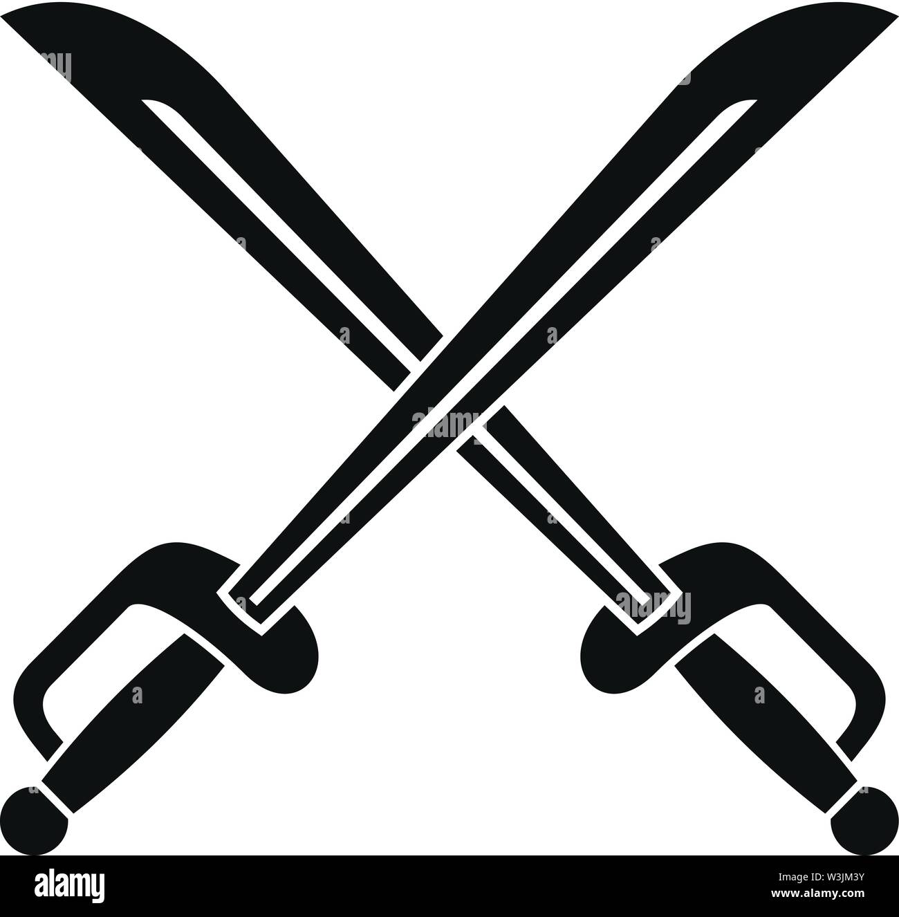 Crossed Swords Vector Art & Graphics