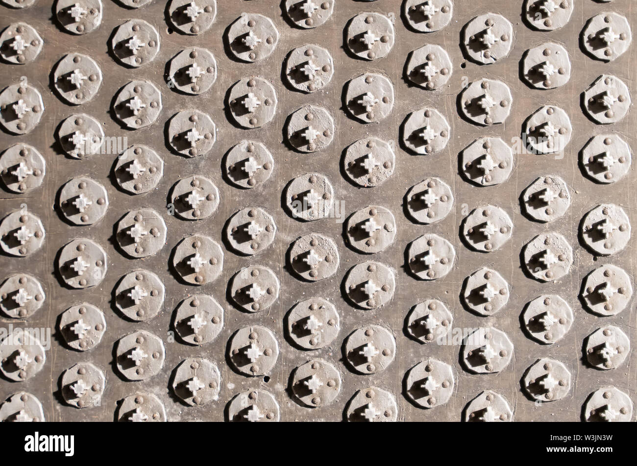 Metal stencil for fabric. Abstract print pattern. Stock Photo