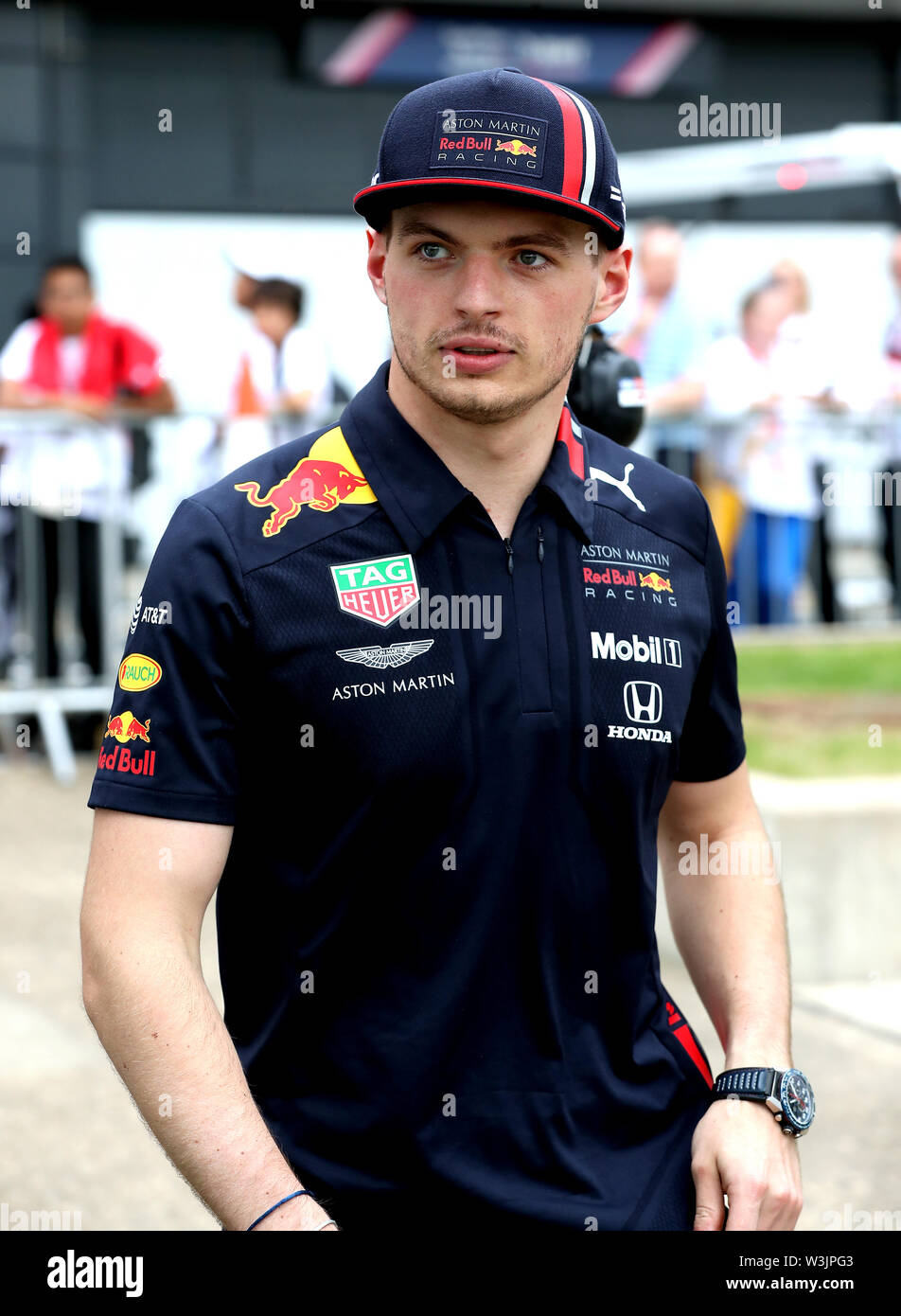 Ernæring Krage have Aston Martin Red Bull driver Max Verstappen during a preview day for the  British Grand Prix at Silverstone, Towcester Stock Photo - Alamy