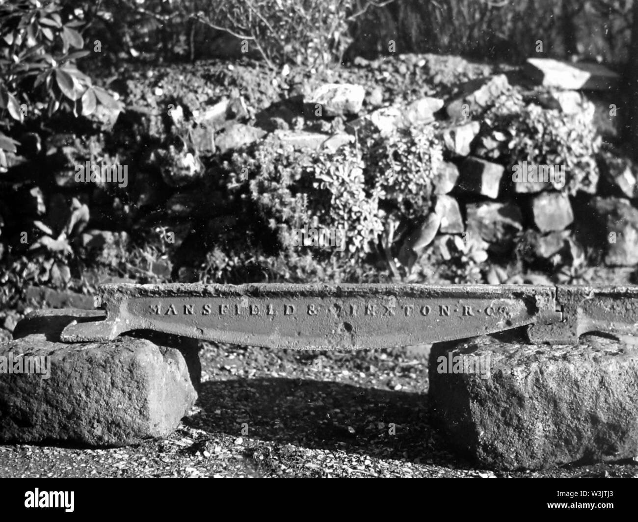 Mansfield and Pinxton Railway track Stock Photo