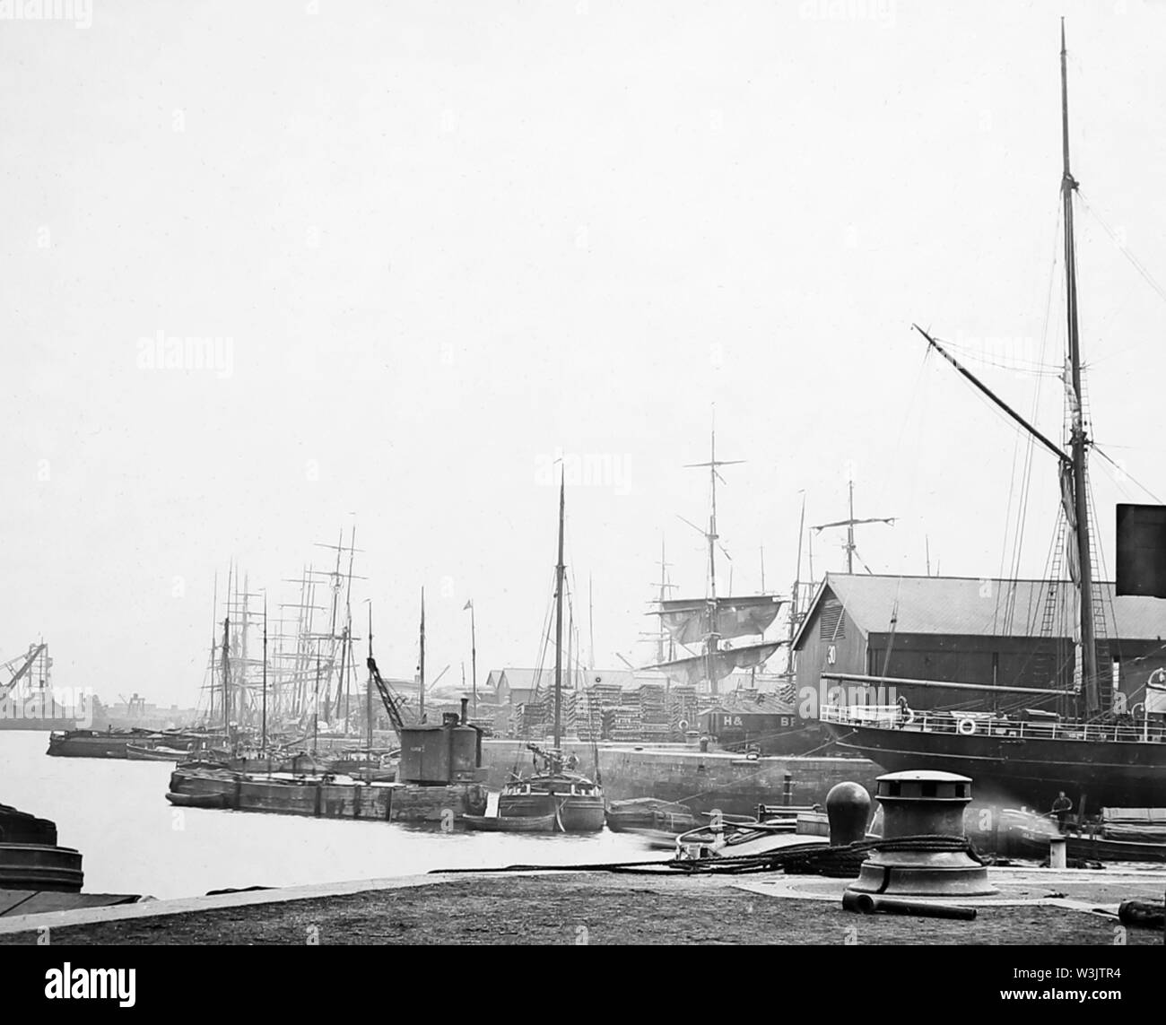 Hull docks Stock Photo