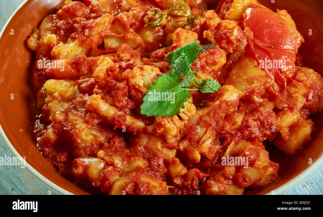 Cape Malay vegetarian curry , developed by the Malaysian immigrants in