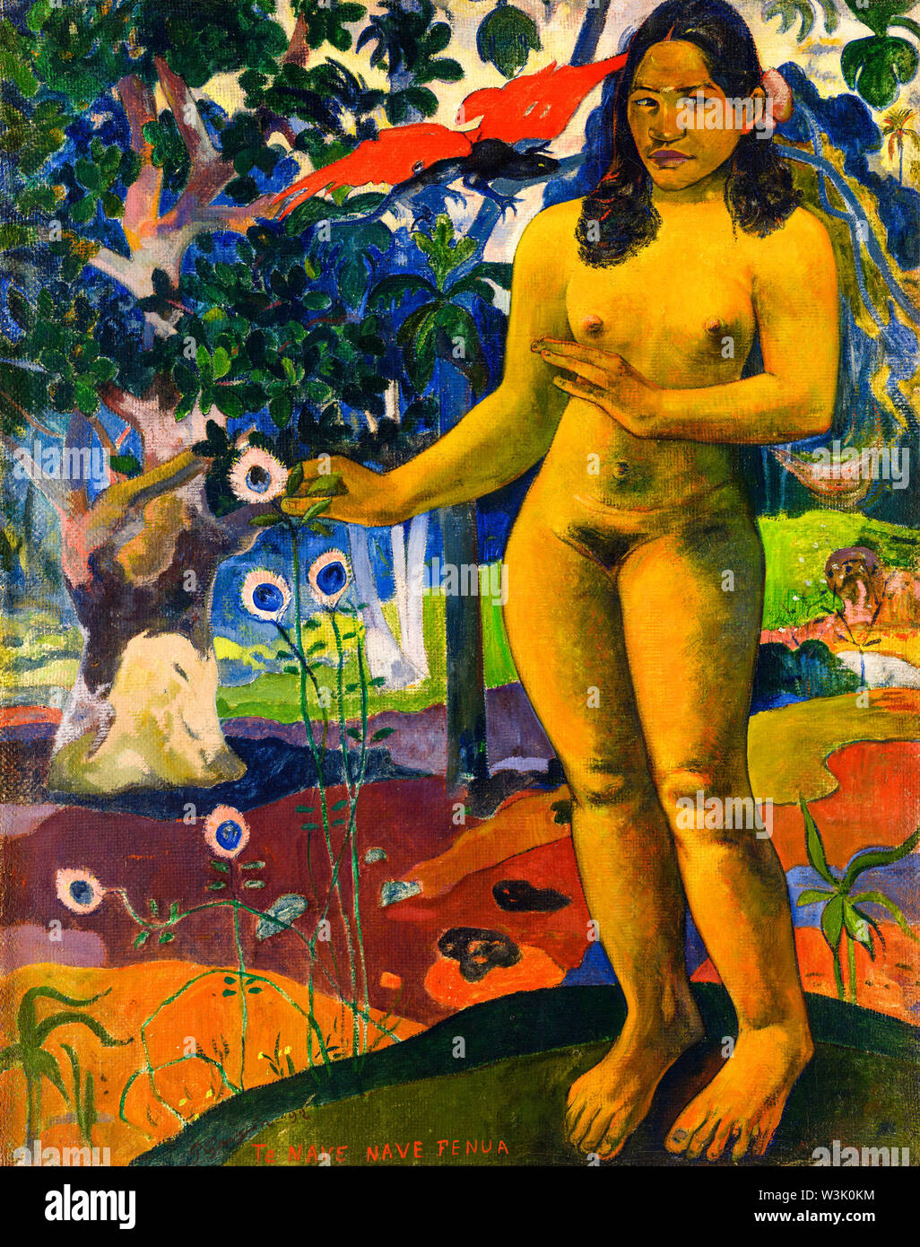 Paul Gauguin, Te Nave Nave Fenua, (The Delightful Land), painting, 1892 Stock Photo