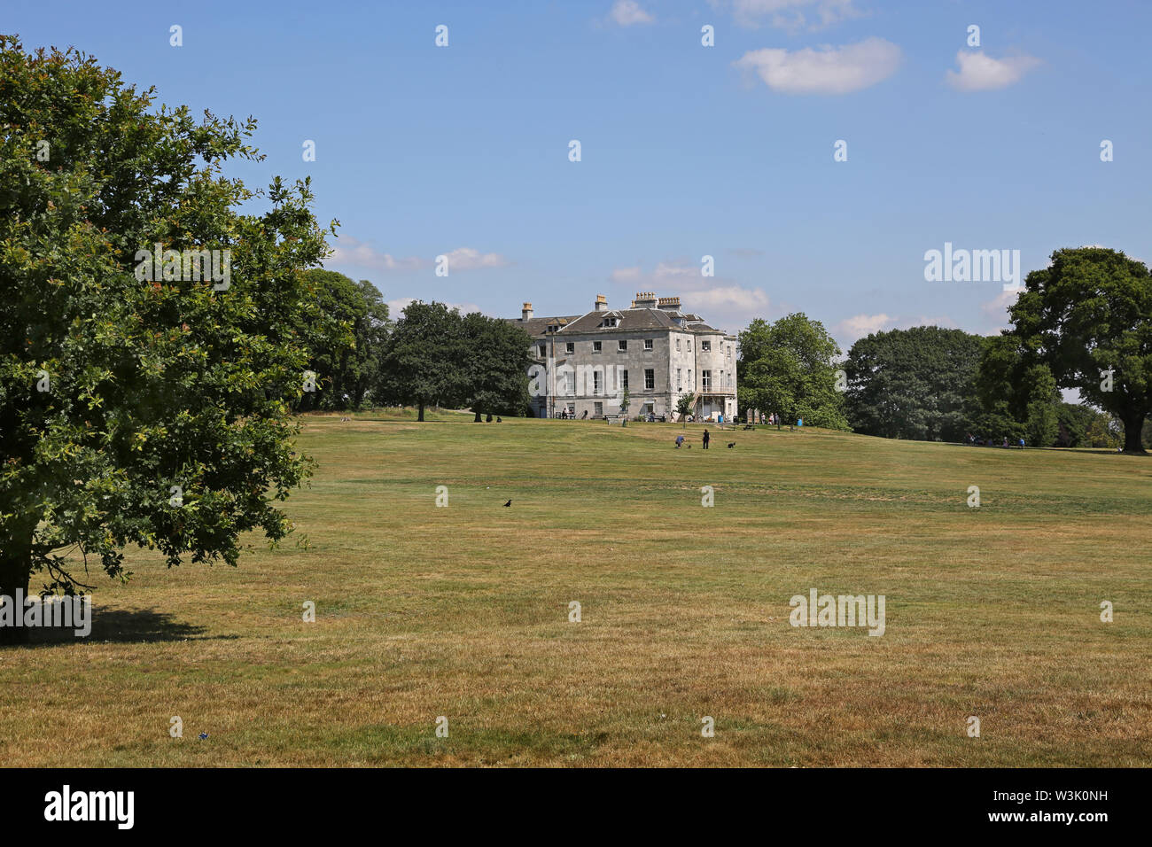 Beckenham Place Park, south London, UK. The newly landscaped grounds opened in 2019 replace a golf course and return the park to it's original style. Stock Photo