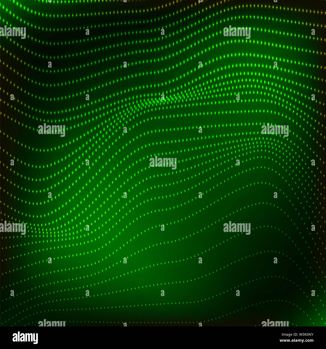 Polygonal space low poly green background with connecting dot big