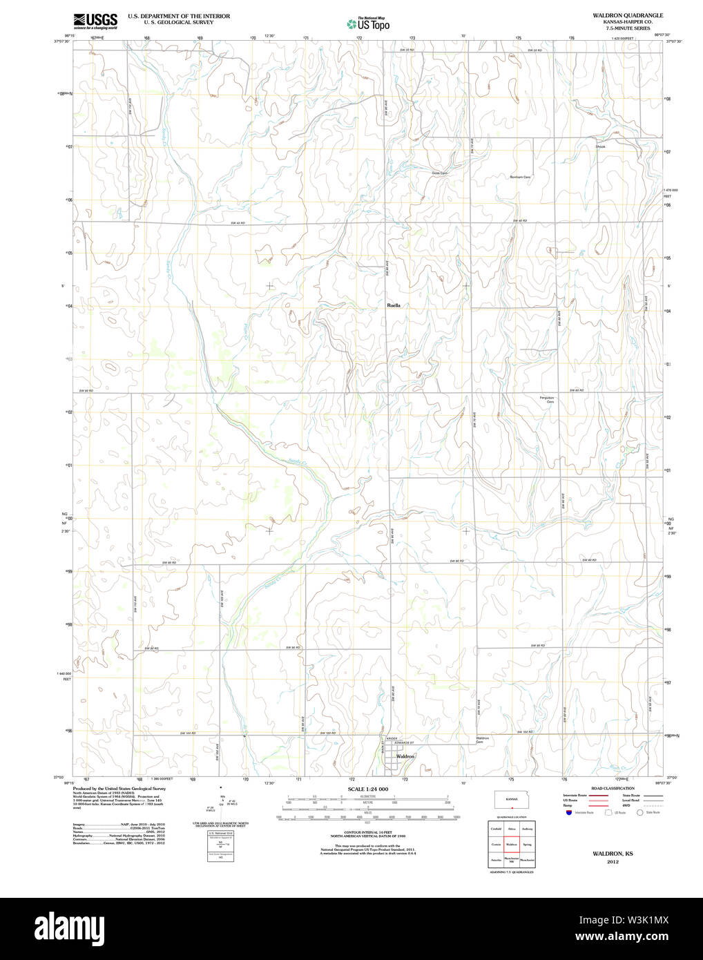 Waldron map hires stock photography and images Alamy
