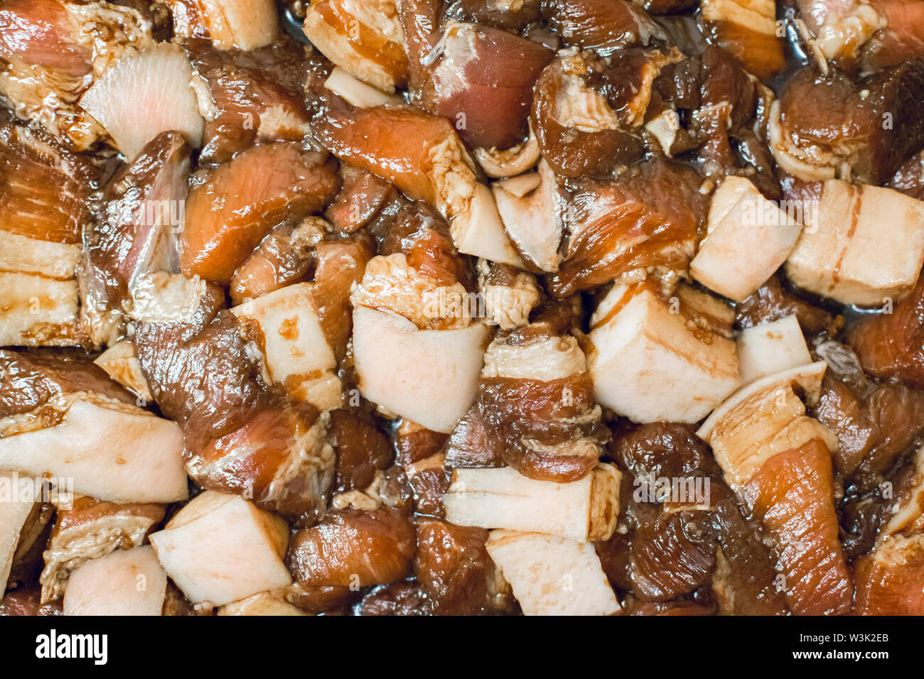 Chopped pork meat and fat cap Stock Photo Alamy