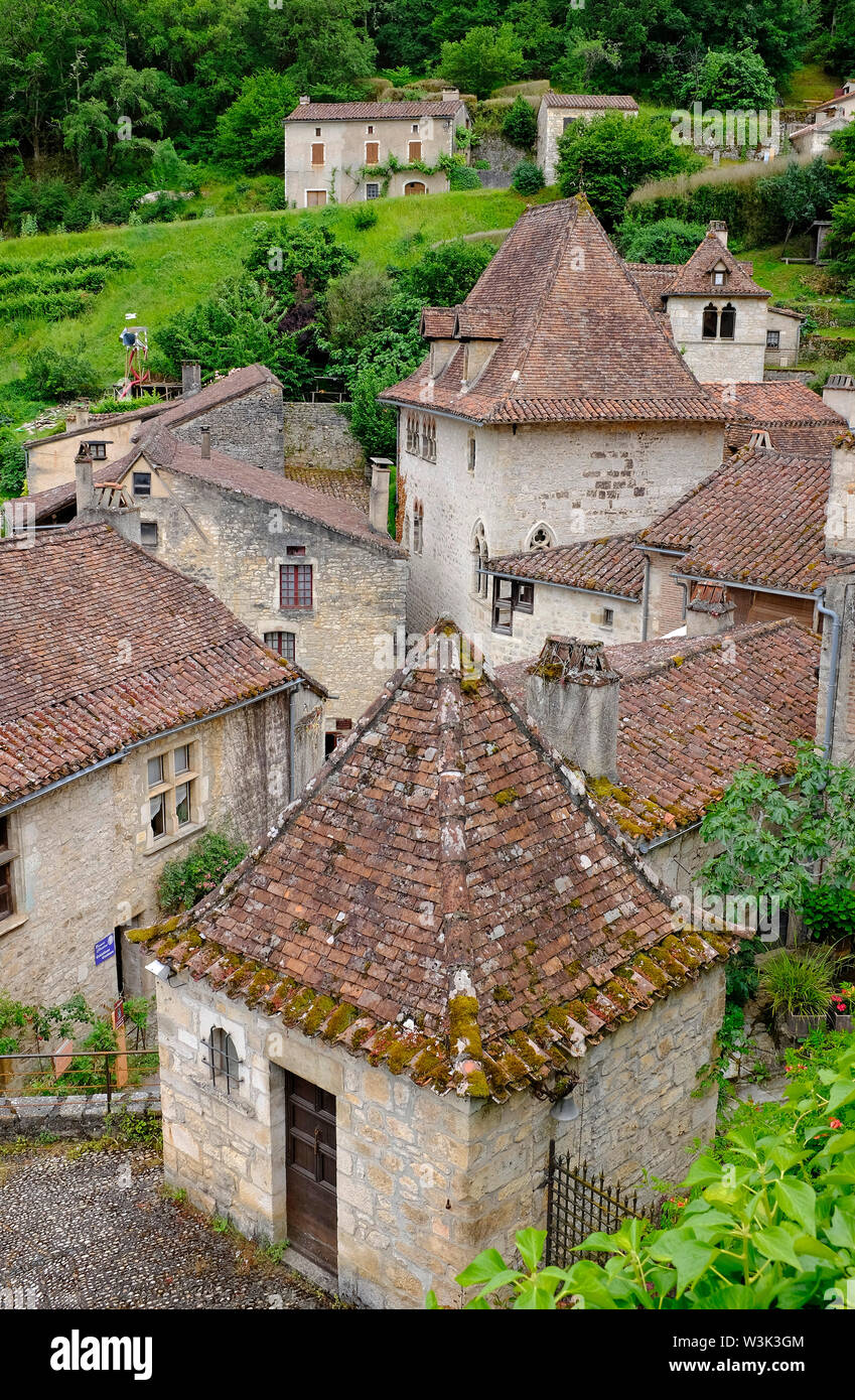 saintcirqlapopie, lot valley, france Stock Photo Alamy
