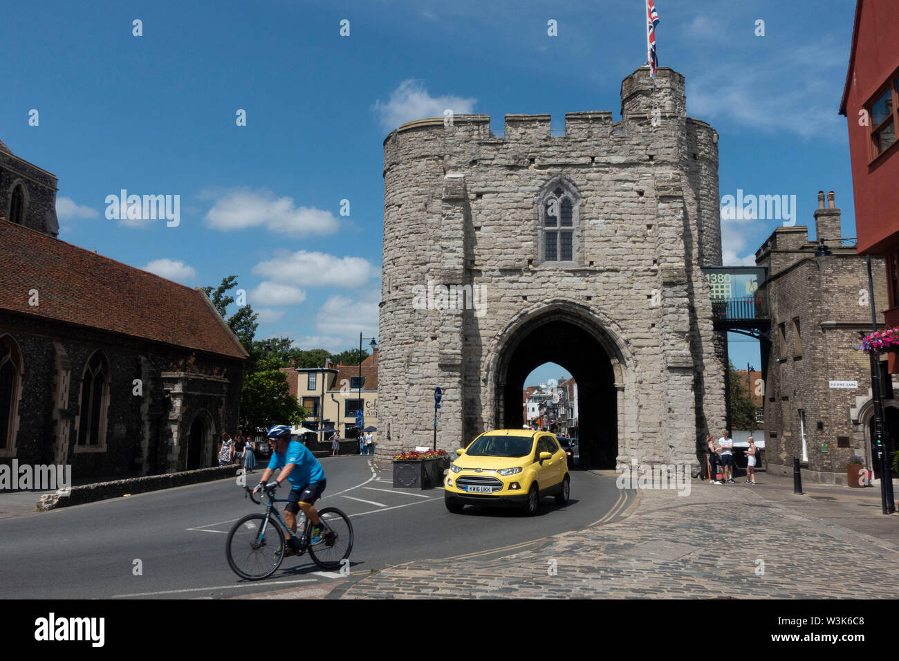 Street Scene In Canterbury England United Kingdom Canterbury A Cathedral City In Southeast England Was A Pilgrimage Site In The Middle Ages Ancient Walls Originally Built By The Romans Encircle Its Medieval