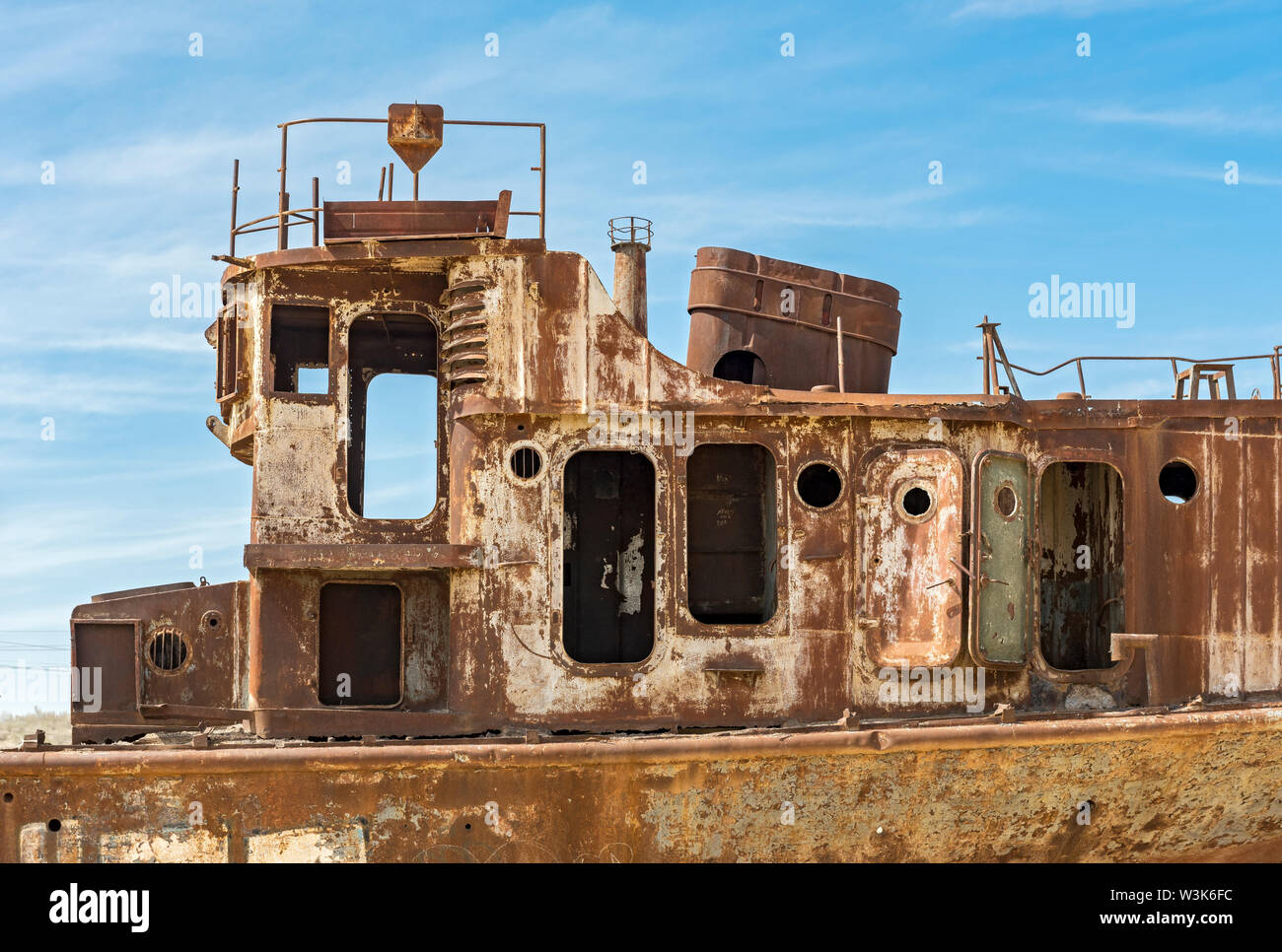Aral Sea Ship Graveyard, Moynak (Moynaq), Uzbekistan Stock Photo - Alamy