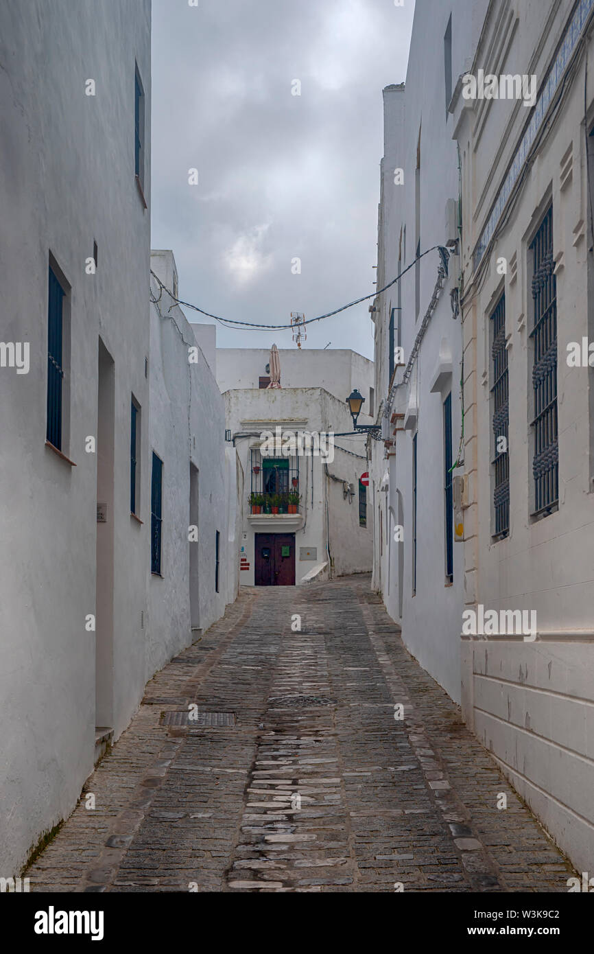 Beautiful villages of Andalusia, Vejer of the border in the province of Cadiz Stock Photo