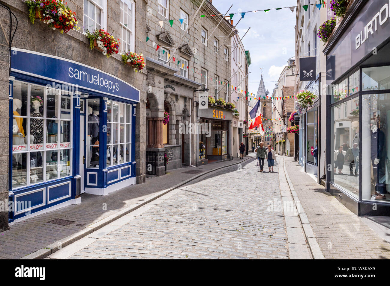 St peter port high street hi-res stock photography and images - Alamy