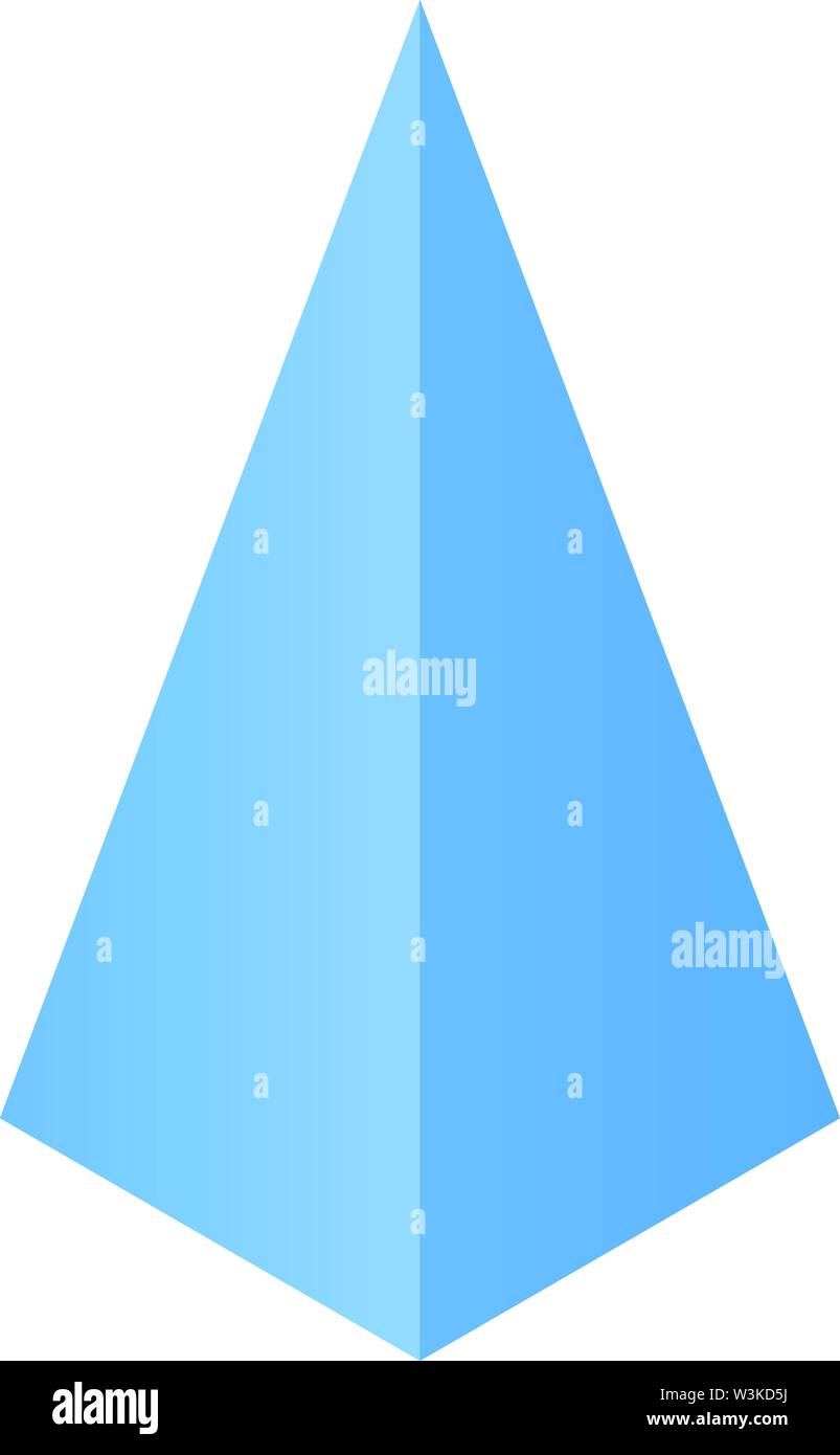 Pyramide icon, isometric style Stock Vector
