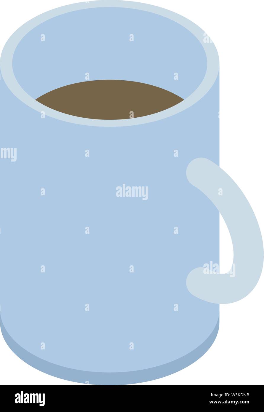 Tea mug icon, isometric style Stock Vector