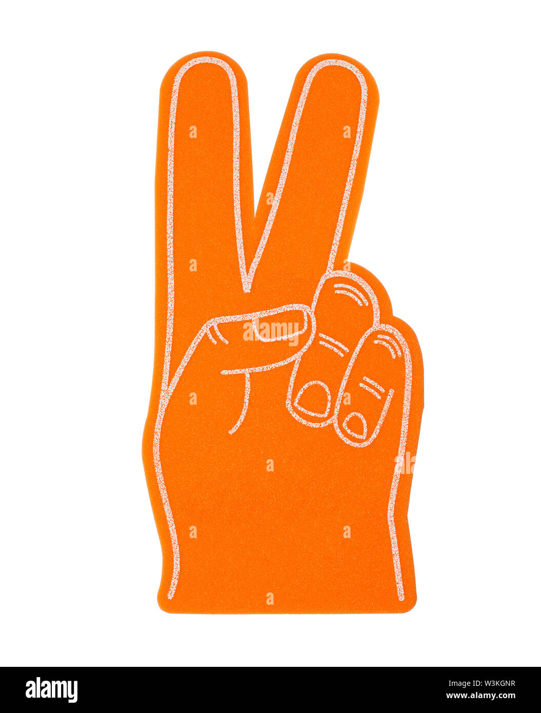Plain Blue Foam Finger