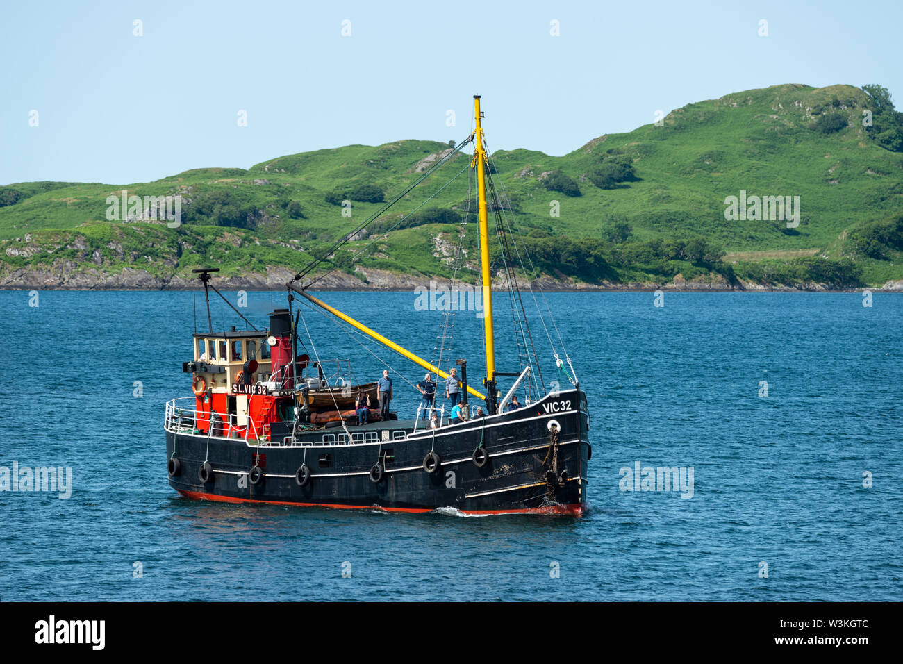 Scotland Crinan Duke Of Normandy II stean tug Stock Photo - Alamy