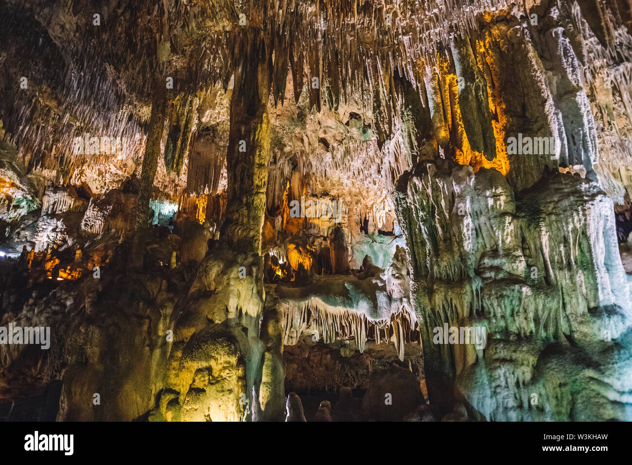 Nice small Damlatas cave in Alanya, Turkey, district of Antalya Stock Photo