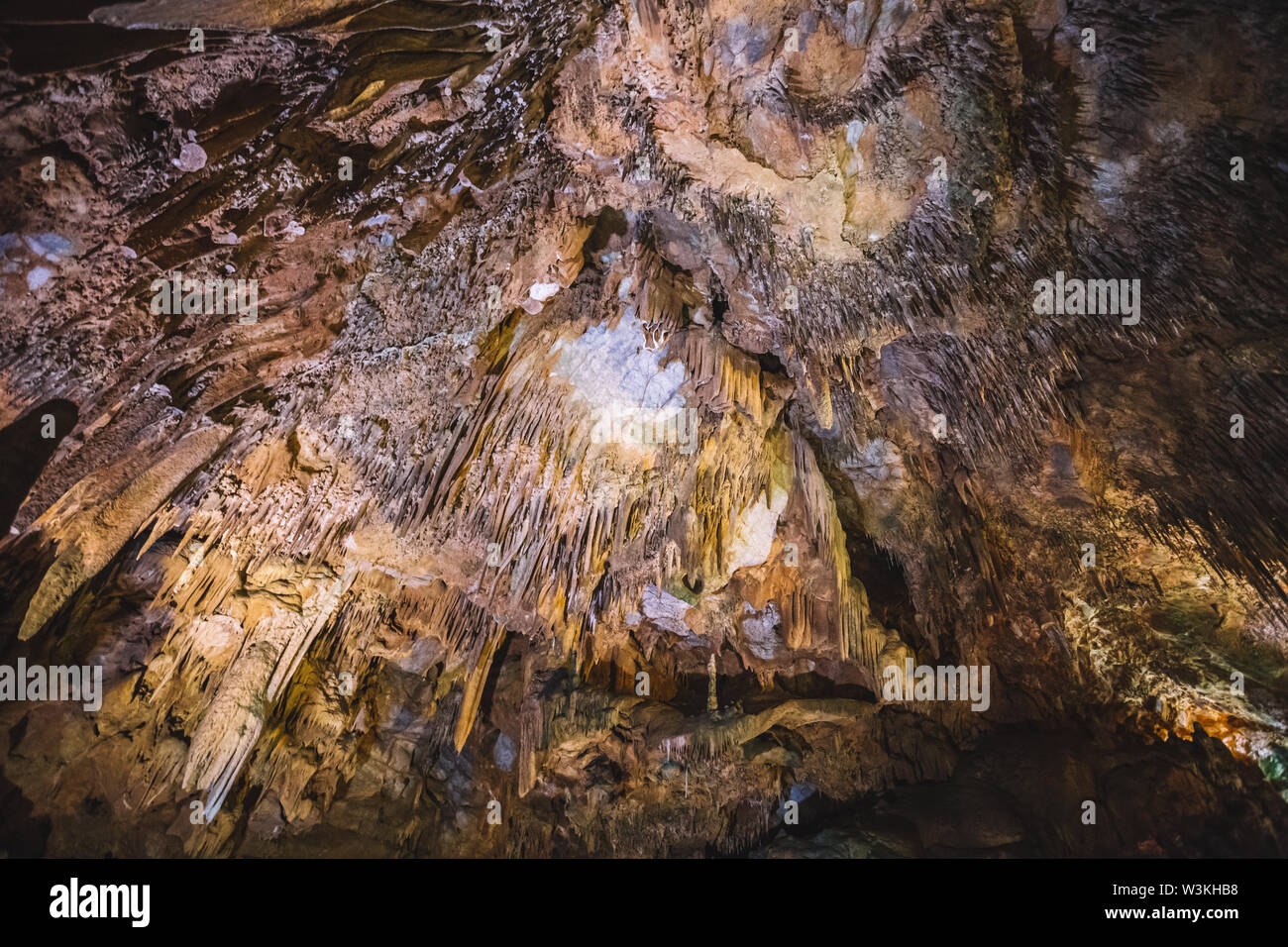 Nice small Damlatas cave in Alanya, Turkey, district of Antalya Stock Photo