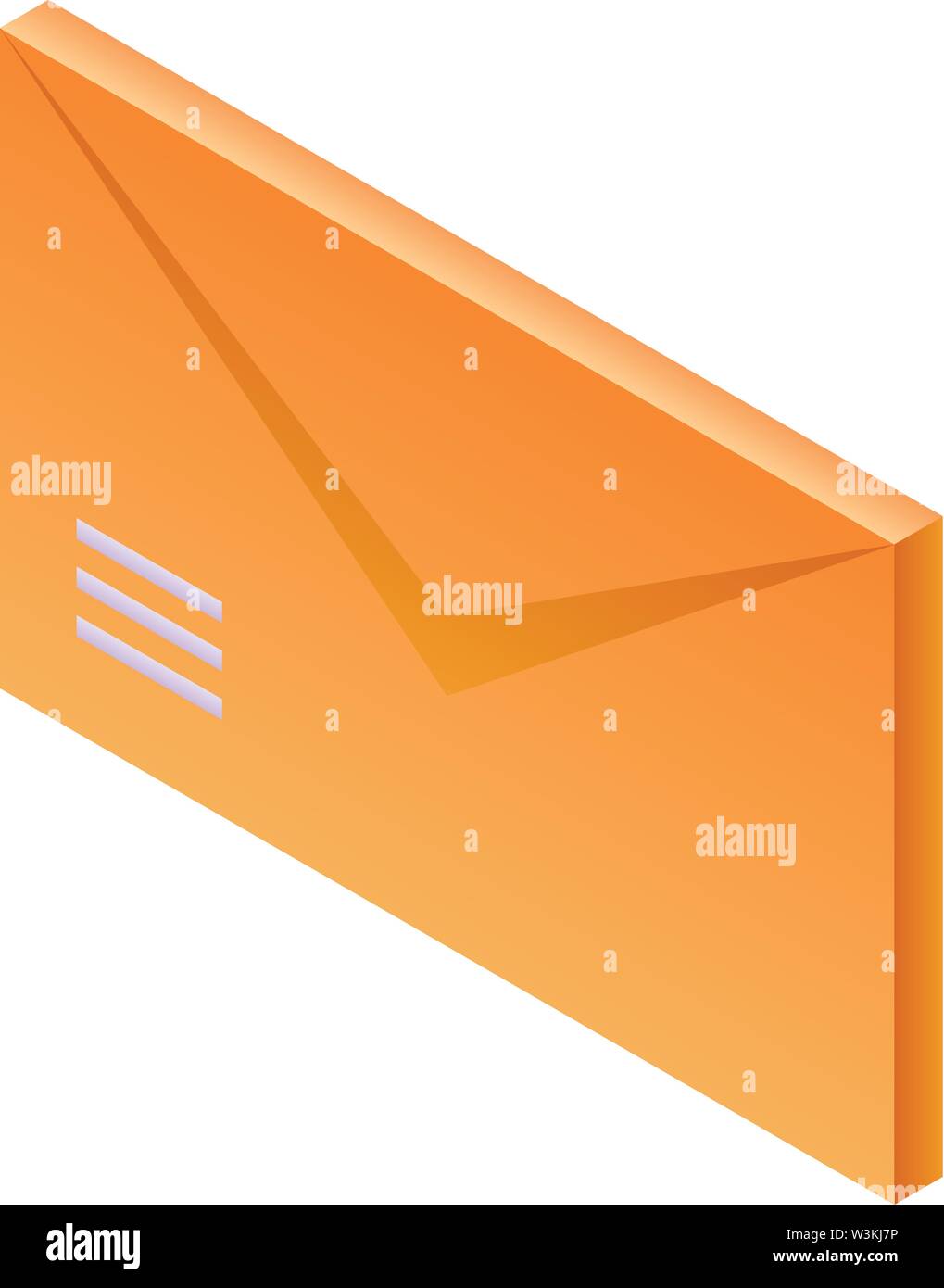 Postal envelope icon, isometric style Stock Vector Image & Art - Alamy