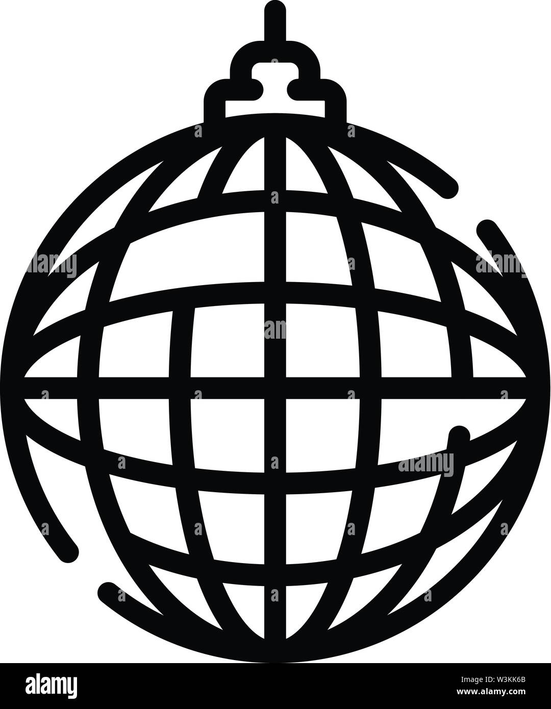 Mirror ball icon, outline style Stock Vector Image & Art Alamy