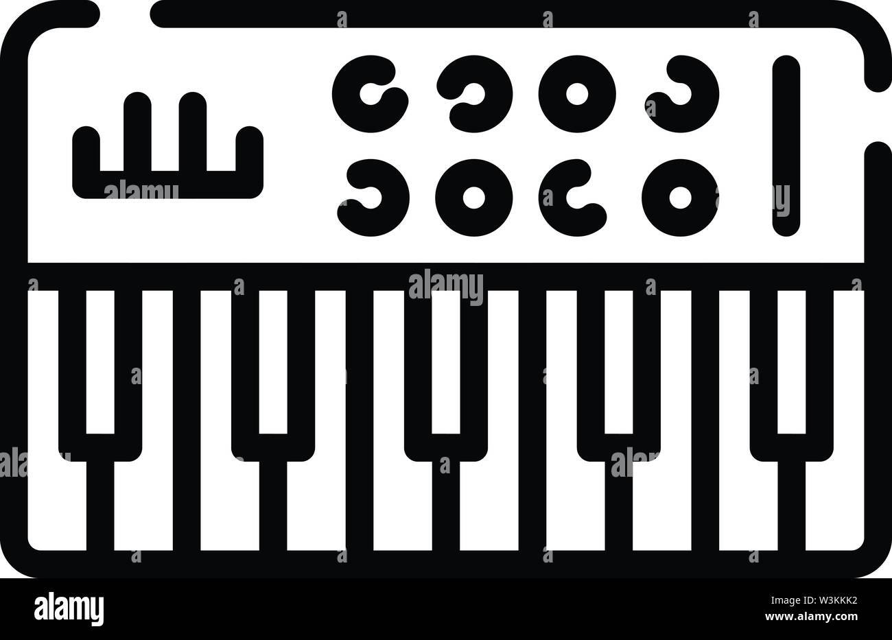 Audio synthesizer icon, outline style Stock Vector Image & Art - Alamy