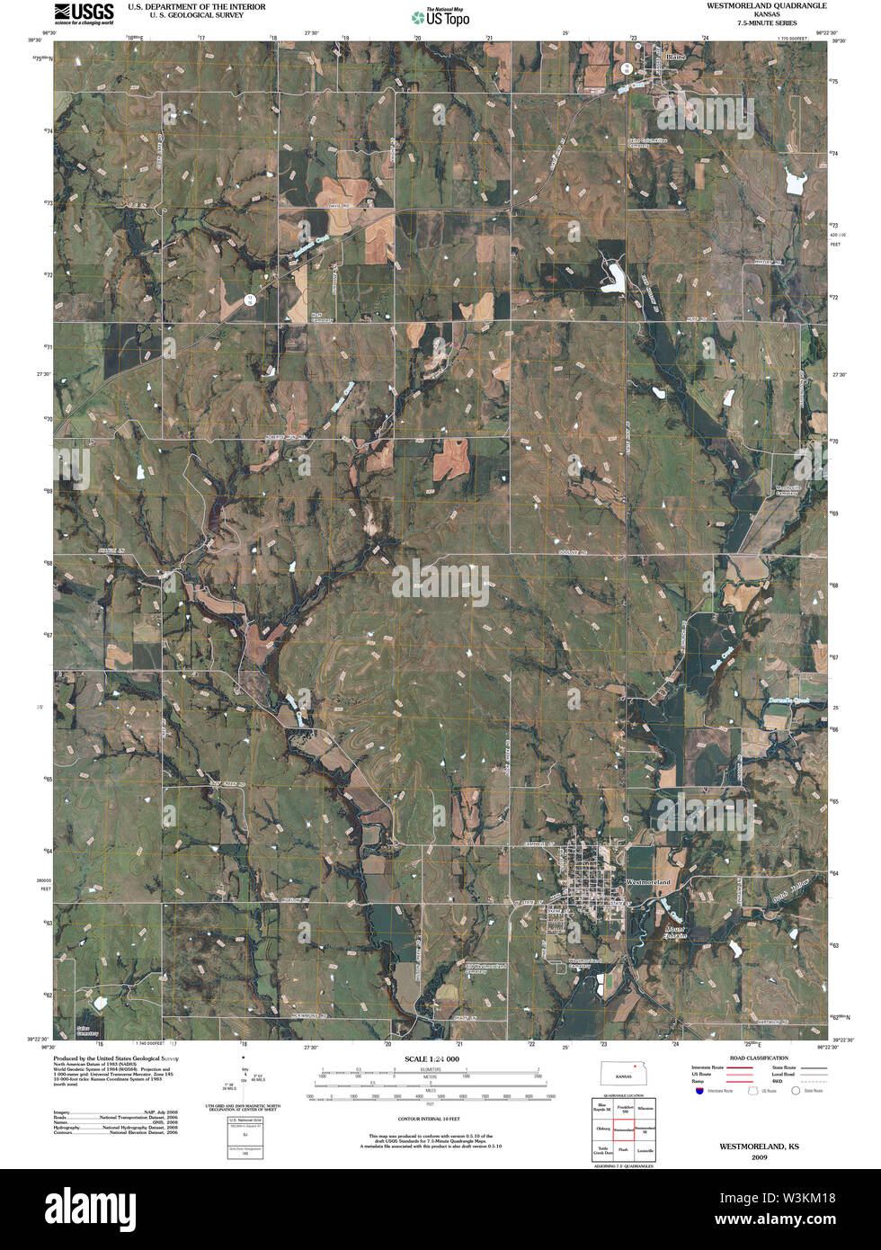 Map of westmoreland Cut Out Stock Images & Pictures Alamy