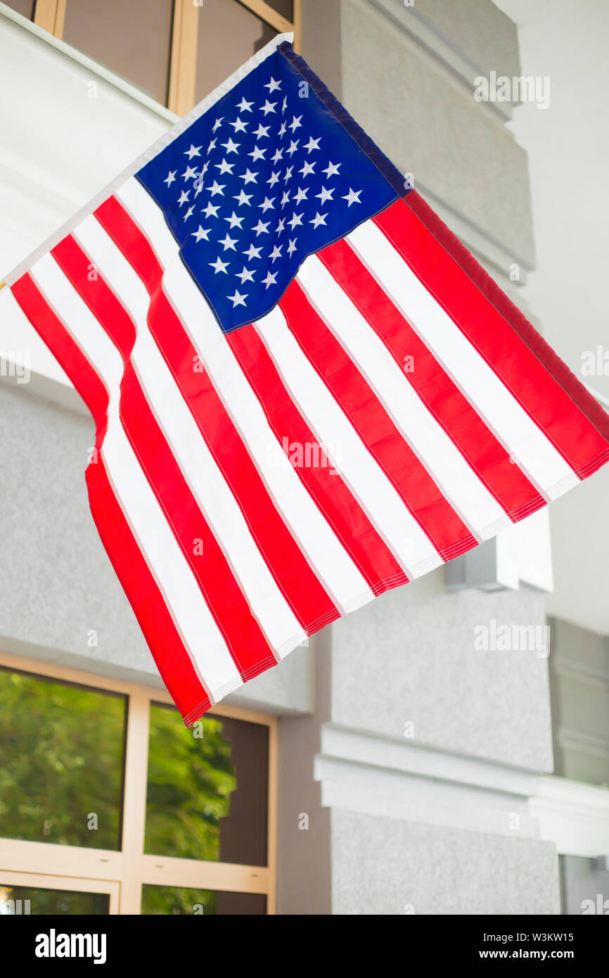 Closeup of the american flag hi-res stock photography and images - Alamy