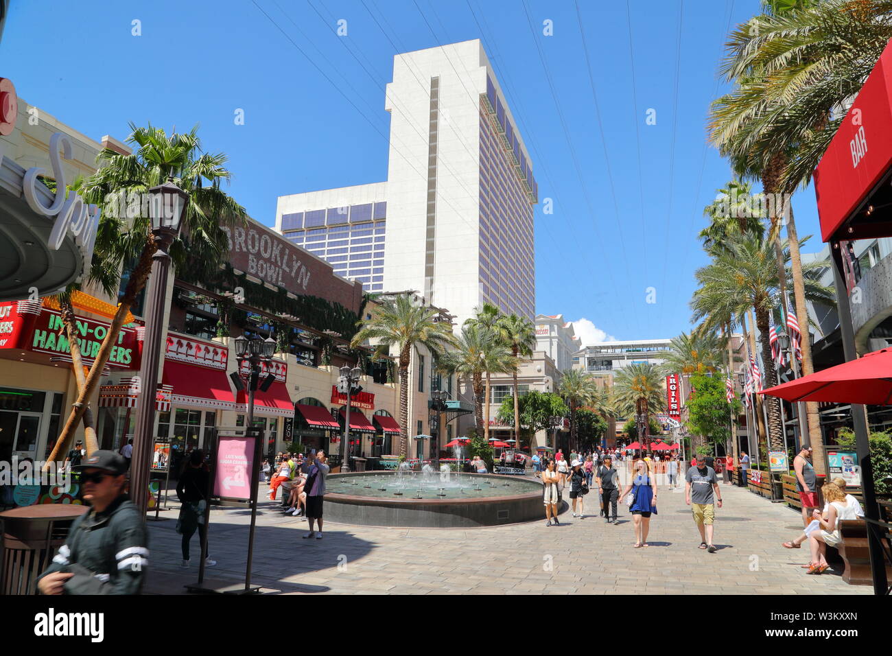 The Linq entertainment district in Las Vegas, Nevada, USA Stock Photo