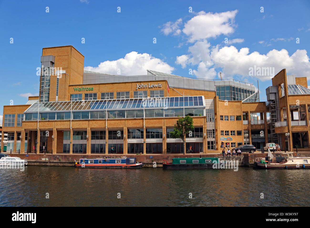 John Lewis and Waitrose riverside department store, supermarket and