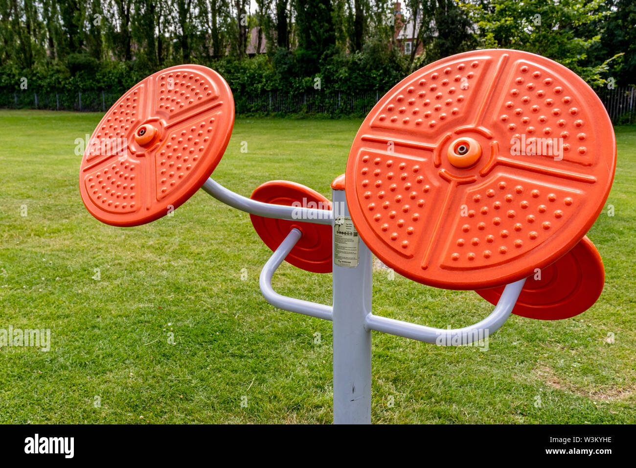 Exercise Equipment Placed Around Various Locations in a Park for Free