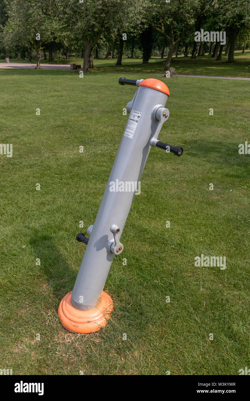 Exercise Equipment Placed Around Various Locations in a Park for Free
