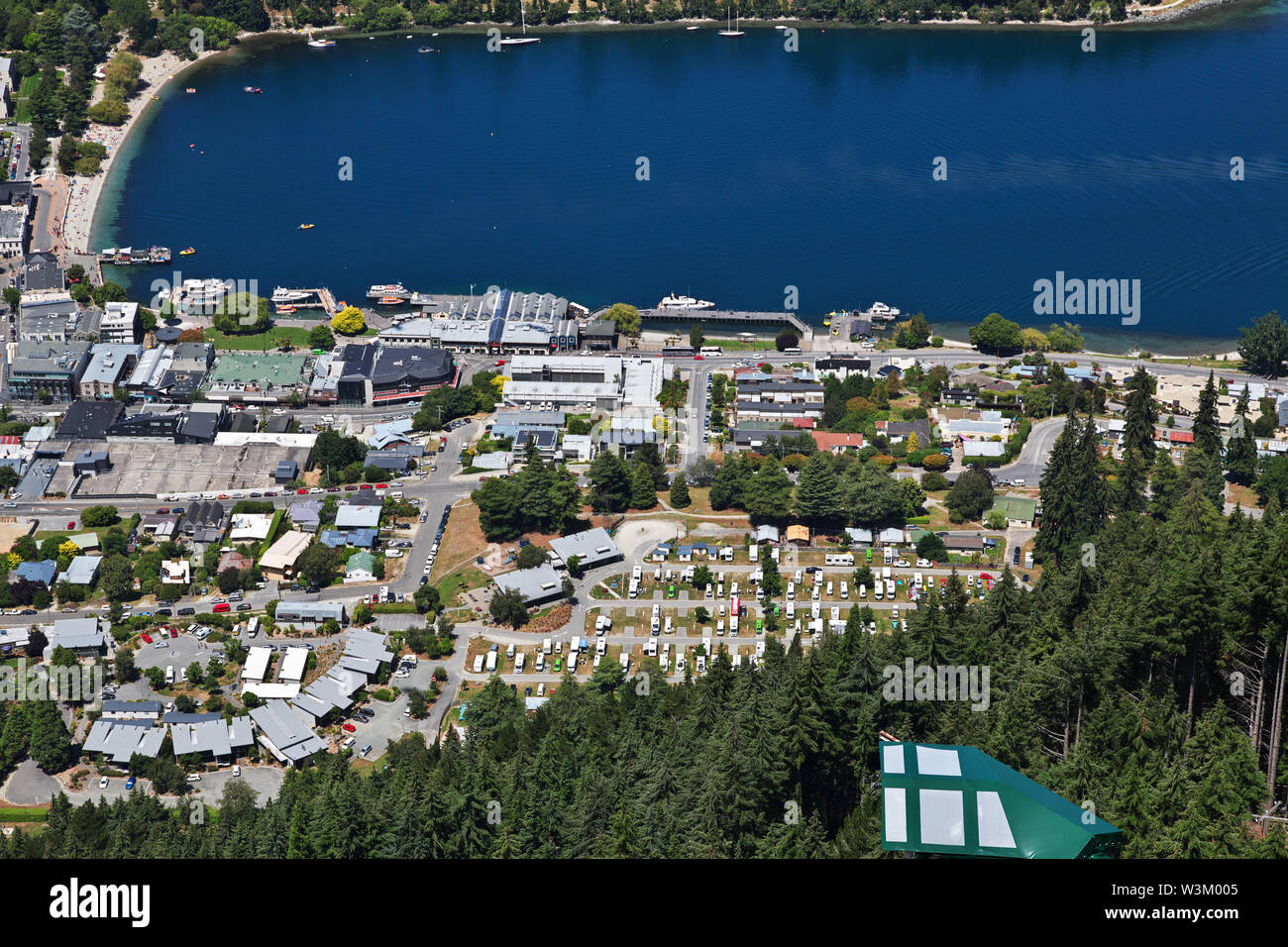 Cable car ride in Queenstown, New Zealand Stock Photo Alamy
