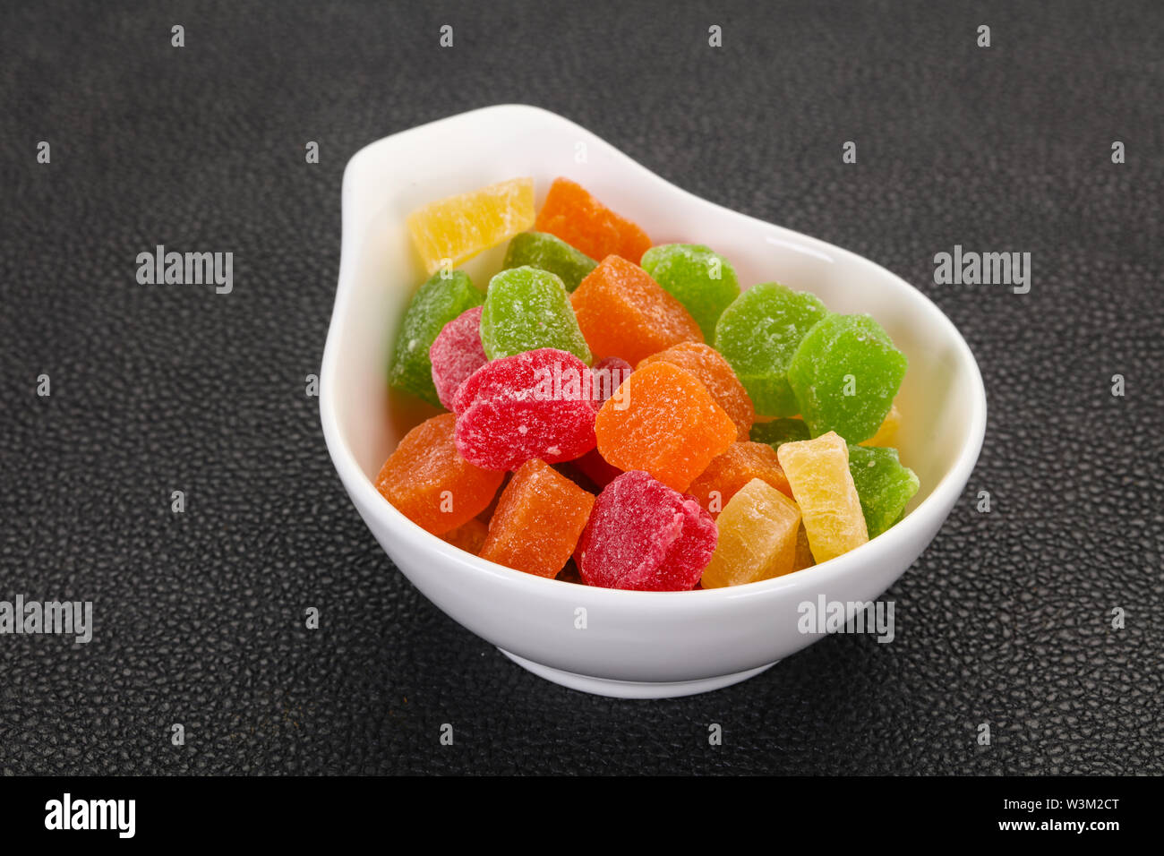 Sweet candied fruit heap in the bowl Stock Photo Alamy