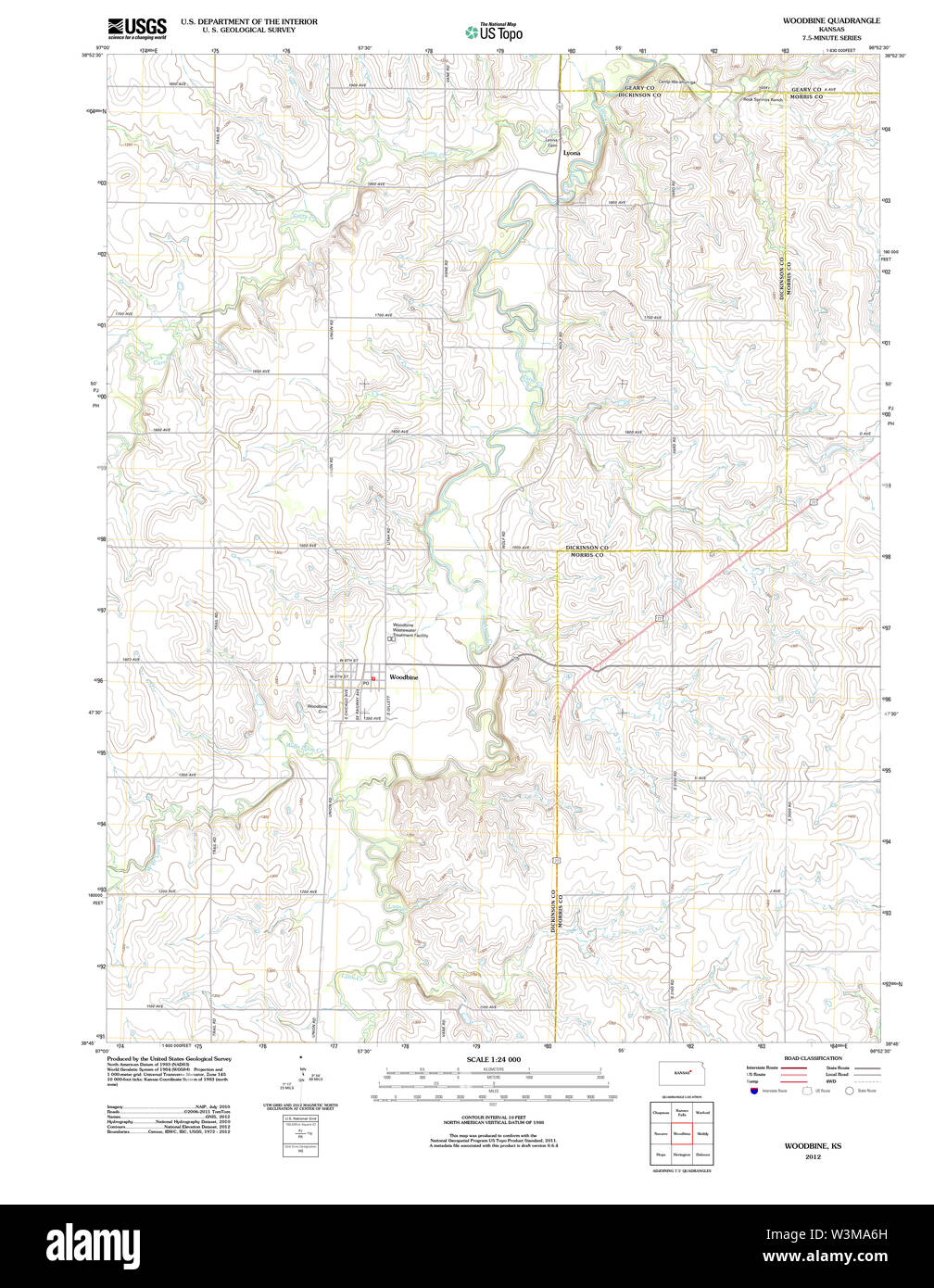 Map of woodbine hires stock photography and images Alamy