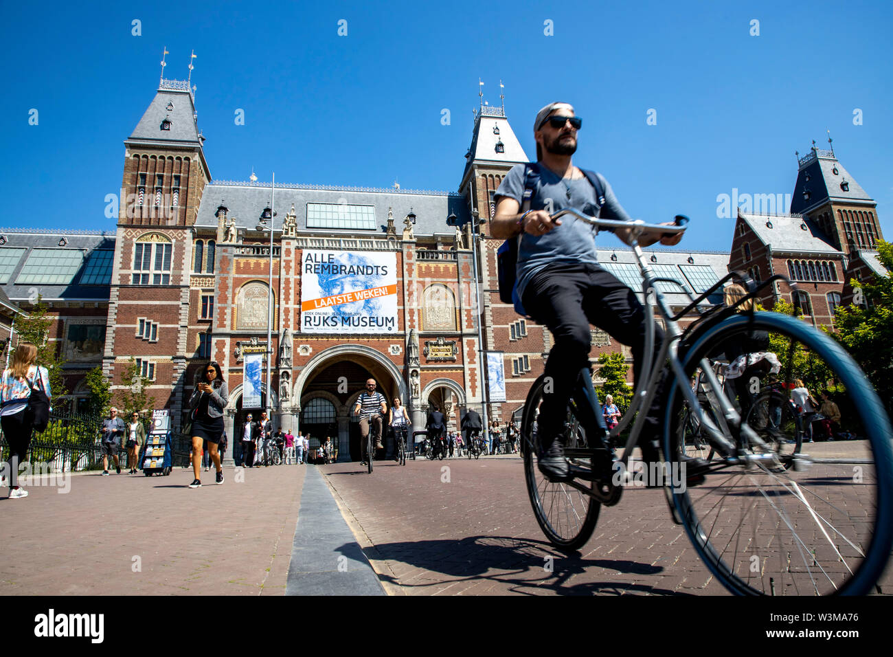 Amsterdam, Niederland, Innenstadt, Altstadt, Museumplein, Rijksmuseum, Stock Photo
