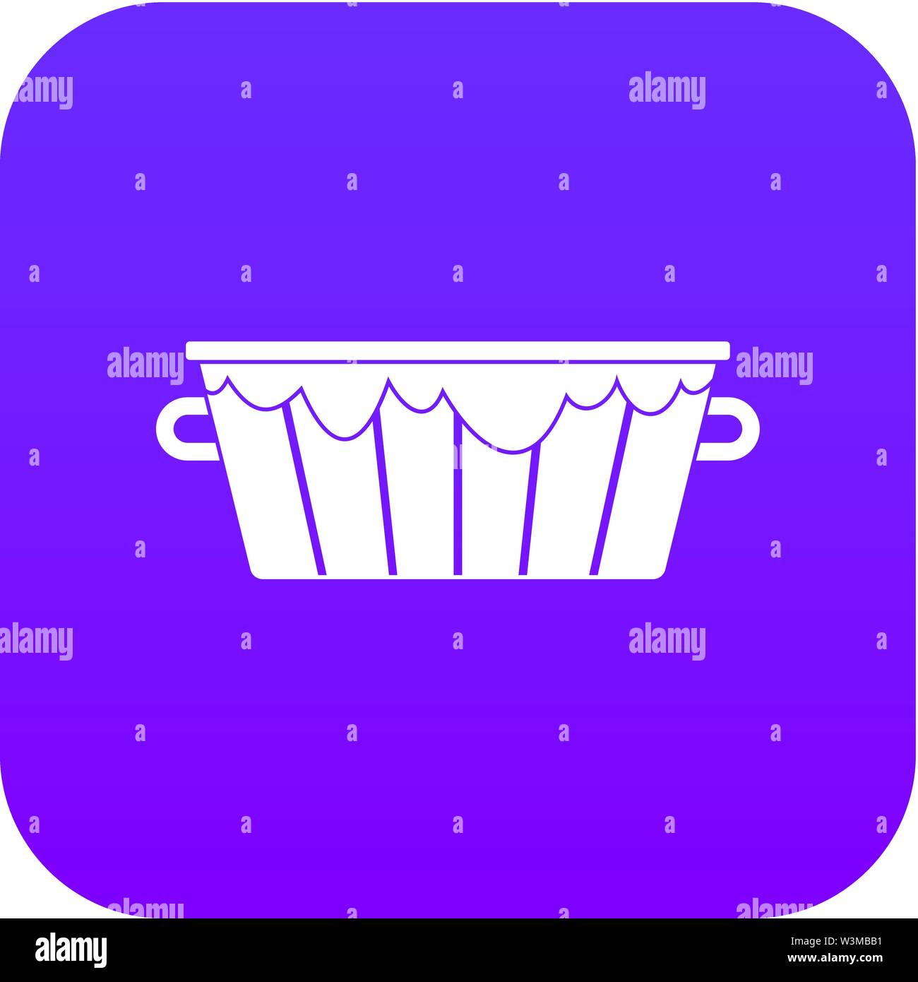 Wooden tub icon digital purple Stock Vector Image & Art - Alamy