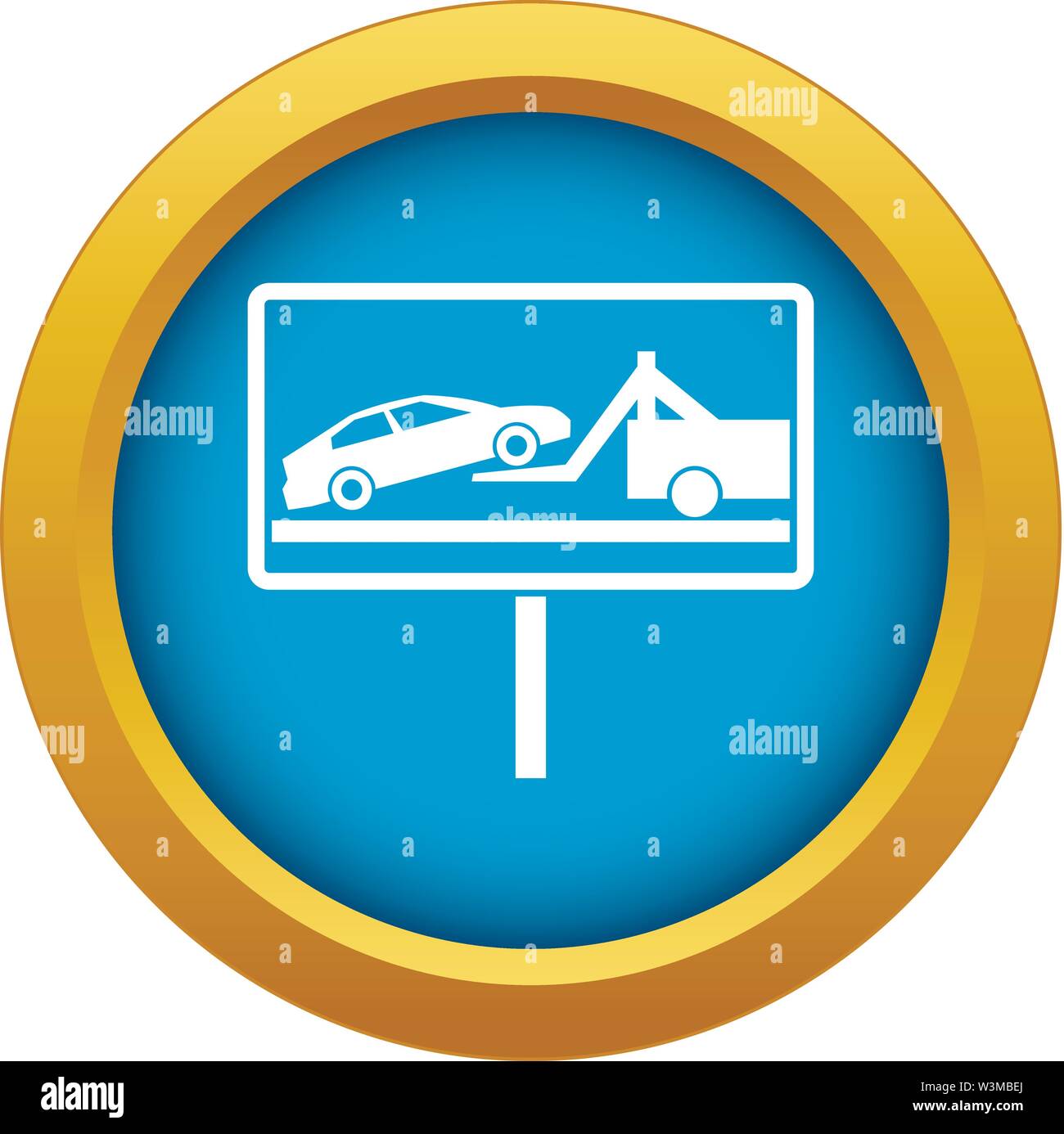 No parking road sign crane hi-res stock photography and images - Alamy